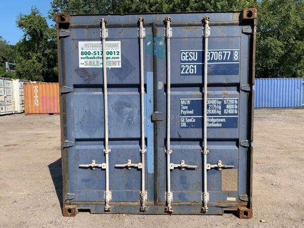 20ft Used Shipping Container Wind And Watertight Blue - Image 3