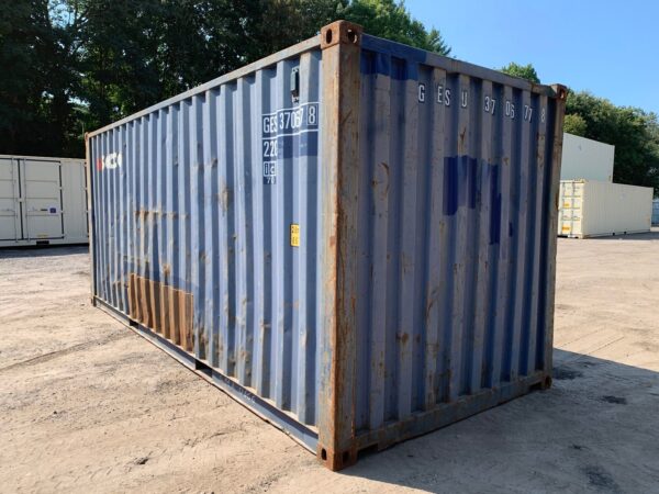 20ft Used Shipping Container Wind And Watertight Blue - Image 8