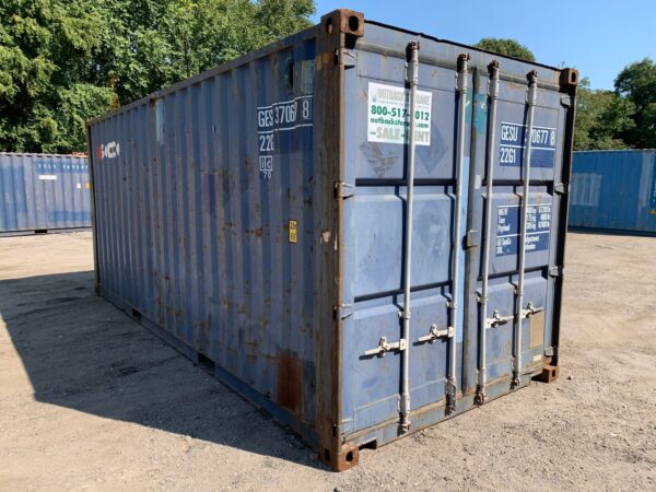 20ft Used Shipping Container Wind And Watertight Blue - Image 12