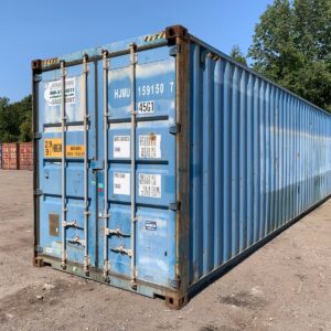 40ft Used High Cube Shipping Container Wind And Watertight Blue