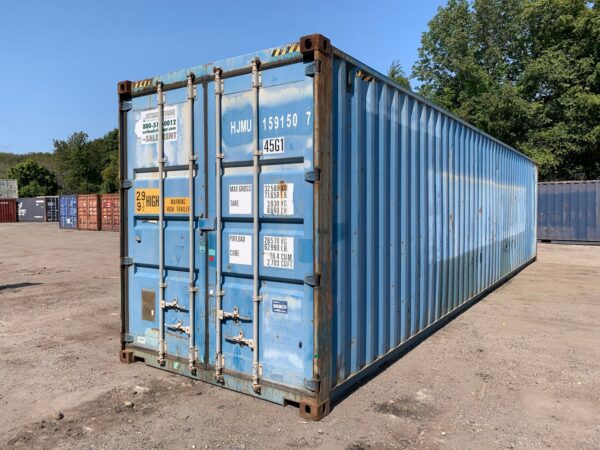 40ft Used High Cube Shipping Container Wind And Watertight Blue