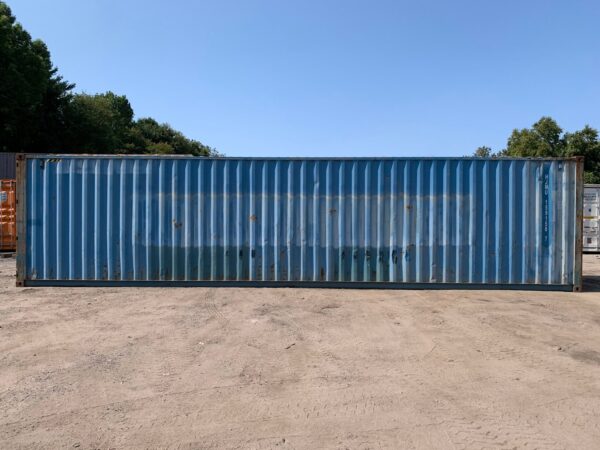 40ft Used High Cube Shipping Container Wind And Watertight Blue - Image 7