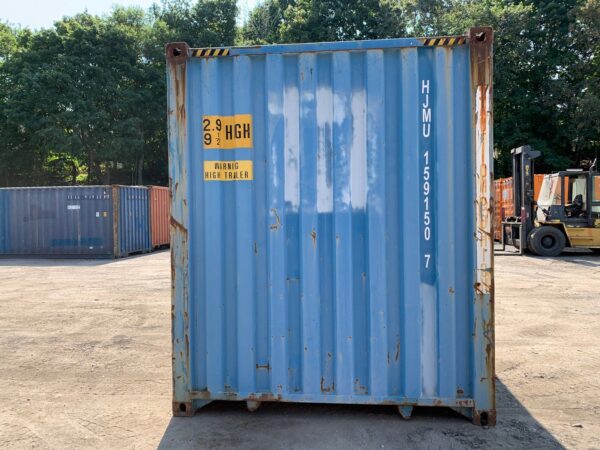 40ft Used High Cube Shipping Container Wind And Watertight Blue - Image 9