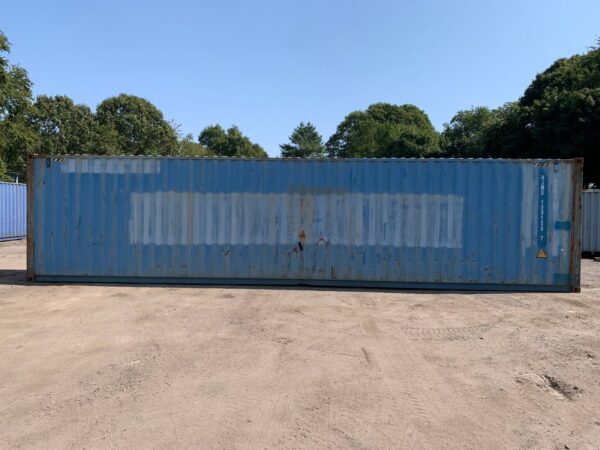 40ft Used High Cube Shipping Container Wind And Watertight Blue - Image 11
