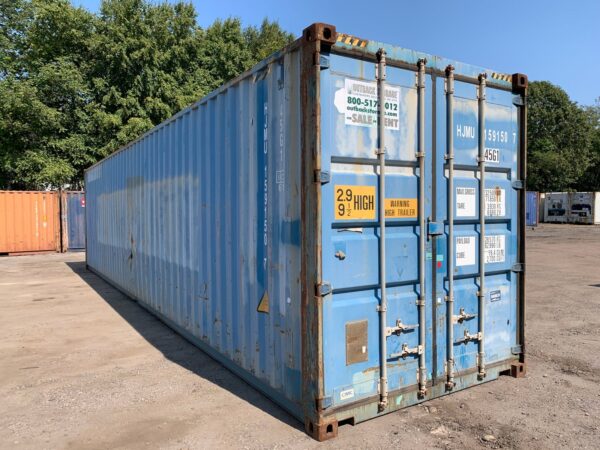 40ft Used High Cube Shipping Container Wind And Watertight Blue - Image 12