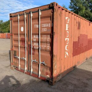 20ft Used Shipping Container Wind And Watertight Red