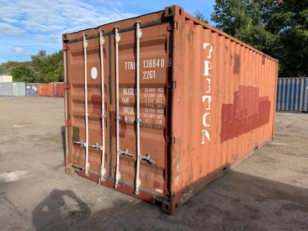 20ft Used Shipping Container Wind And Watertight Red