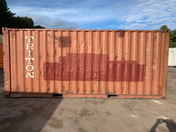 20ft Used Shipping Container Wind And Watertight Red - Image 7