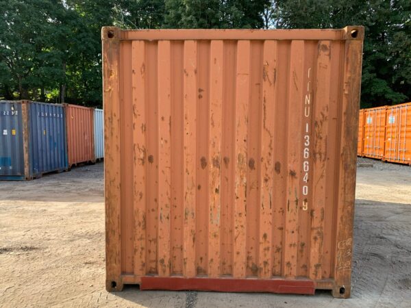 20ft Used Shipping Container Wind And Watertight Red - Image 9
