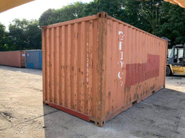 20ft Used Shipping Container Wind And Watertight Red - Image 10