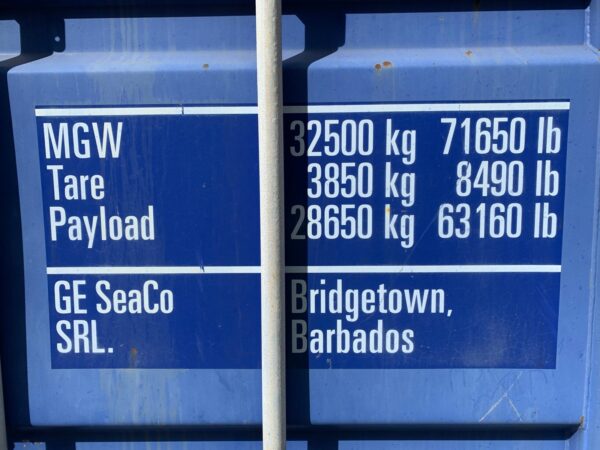 40ft As Is High Cube Shipping Container Blue - Image 5