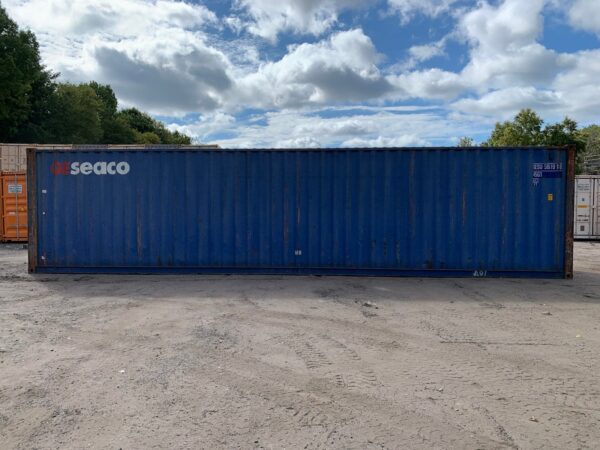 40ft As Is High Cube Shipping Container Blue - Image 7