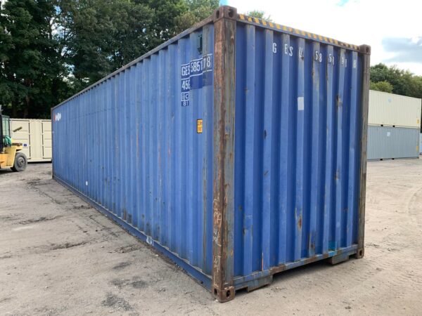 40ft As Is High Cube Shipping Container Blue - Image 8