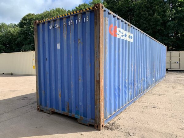 40ft As Is High Cube Shipping Container Blue - Image 10