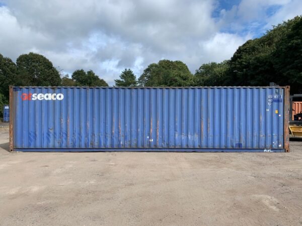 40ft As Is High Cube Shipping Container Blue - Image 11