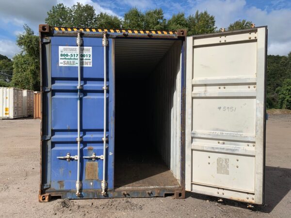 40ft As Is High Cube Shipping Container Blue