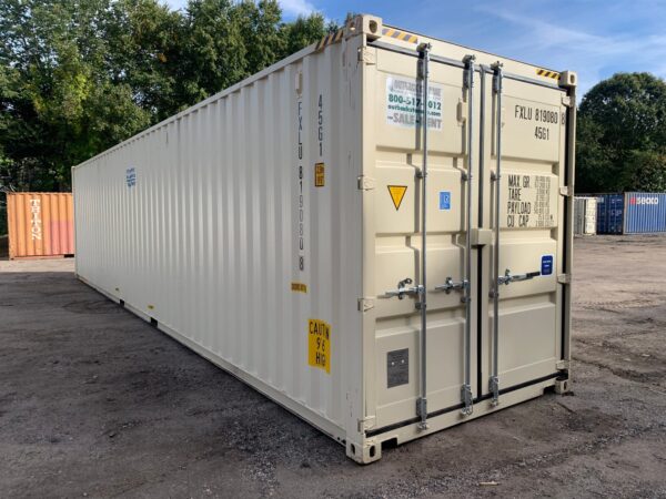 40ft New High Cube Double Door Shipping Container Wind And Watertight Beige - Image 14