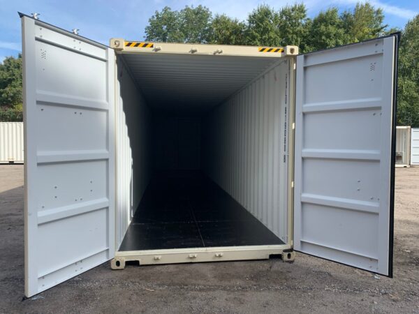 40ft New High Cube Double Door Shipping Container Wind And Watertight Beige - Image 15
