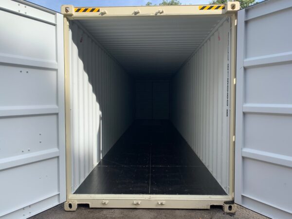 40ft New High Cube Double Door Shipping Container Wind And Watertight Beige - Image 16