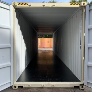 40ft New High Cube Double Door Shipping Container Wind And Watertight Beige