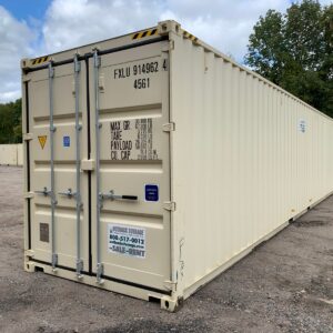 40ft New High Cube Shipping Container Wind And Watertight Beige