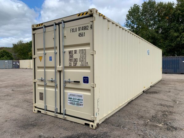 40ft New High Cube Shipping Container Wind And Watertight Beige