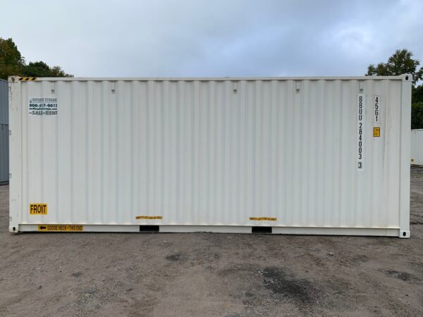 24ft New High Cube Shipping Container Wind And Watertight White