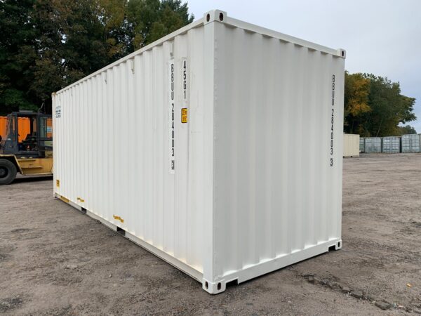 24ft New High Cube Shipping Container Wind And Watertight White - Image 9