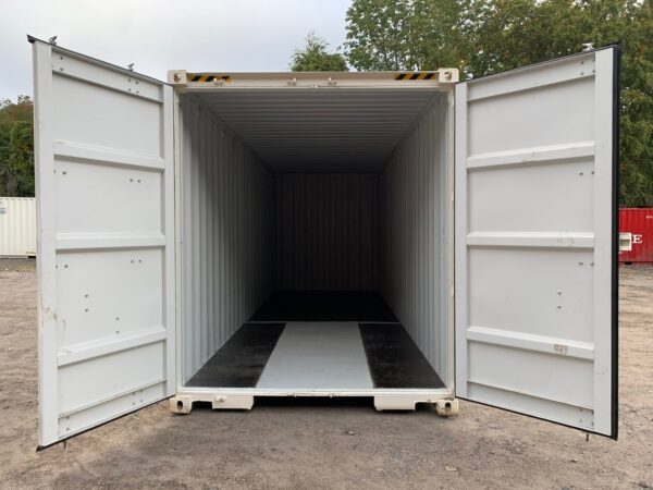 24ft New High Cube Shipping Container Wind And Watertight White - Image 14