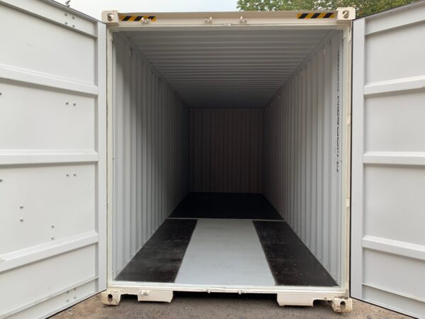 24ft New High Cube Shipping Container Wind And Watertight White - Image 15