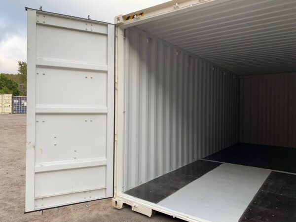 24ft New High Cube Shipping Container Wind And Watertight White - Image 16