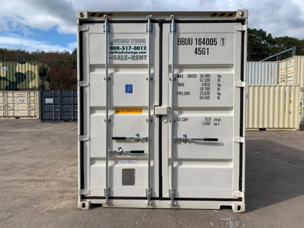 16ft New High Cube Shipping Container Wind And Watertight White - Image 3