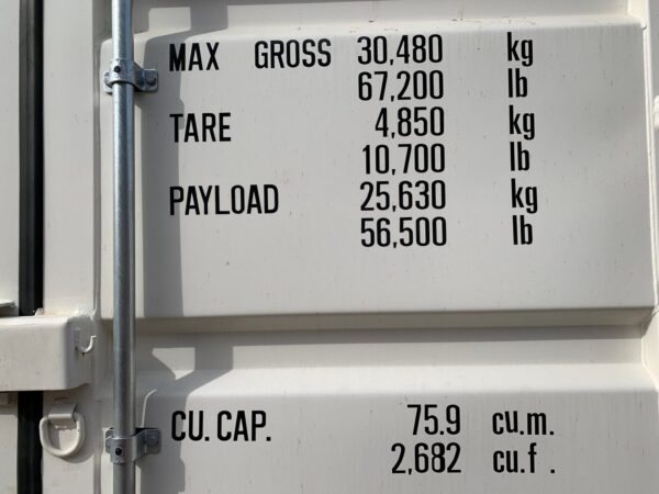 16ft New High Cube Shipping Container Wind And Watertight White - Image 8
