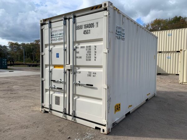 16ft New High Cube Shipping Container Wind And Watertight White - Image 9