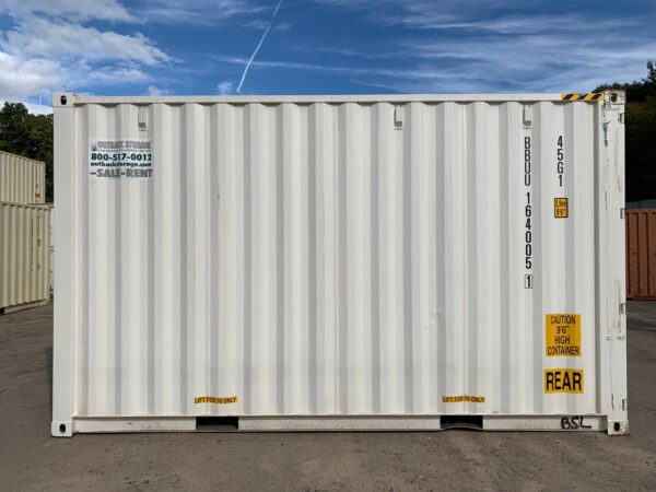16ft New High Cube Shipping Container Wind And Watertight White