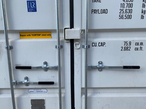 High Cube Shipping Storage Container Wind and Watertight White - Image 4