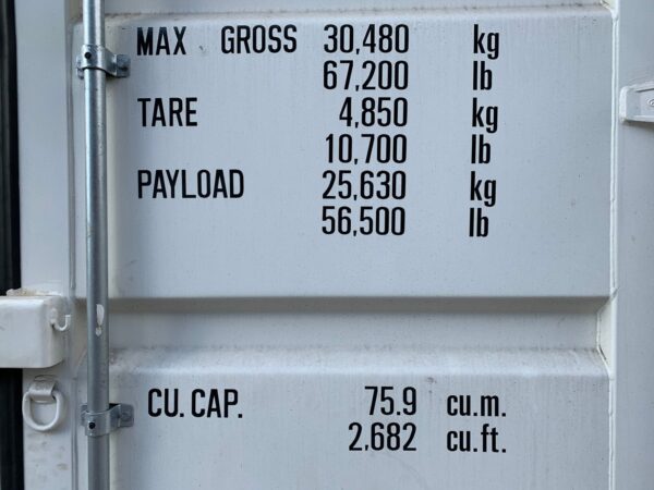High Cube Shipping Storage Container Wind and Watertight White - Image 8