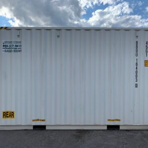 High Cube Shipping Storage Container Wind and Watertight White