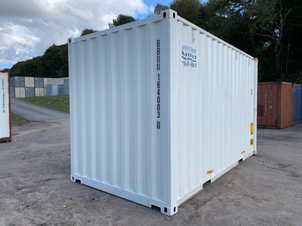 High Cube Shipping Storage Container Wind and Watertight White - Image 13