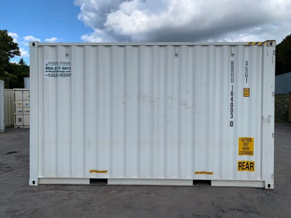 High Cube Shipping Storage Container Wind and Watertight White - Image 14