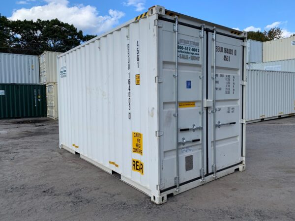 High Cube Shipping Storage Container Wind and Watertight White - Image 15