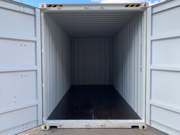 High Cube Shipping Storage Container Wind and Watertight White - Image 17