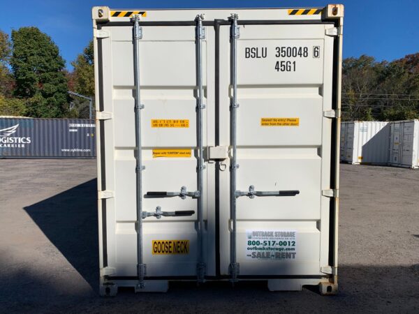 30ft New High Cube Shipping Container Wind And Watertight White - Image 3