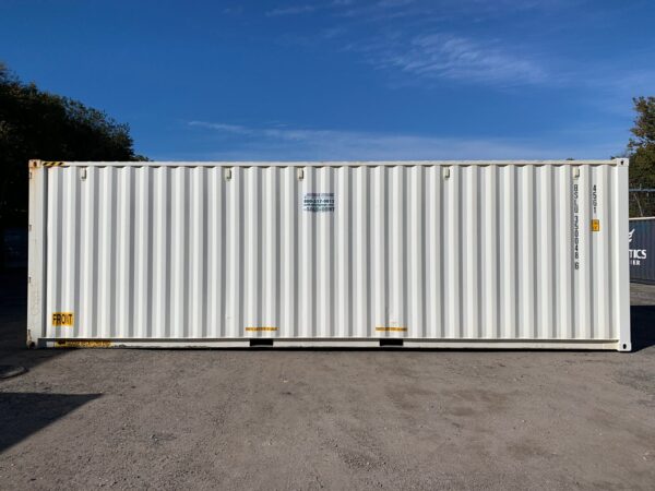 30ft New High Cube Shipping Container Wind And Watertight White - Image 8
