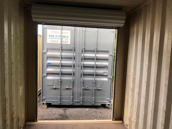 6ft Wide x 7ft 4in Tall Roll Door in High Cube Container End Replacing Stock Doors - Image 2