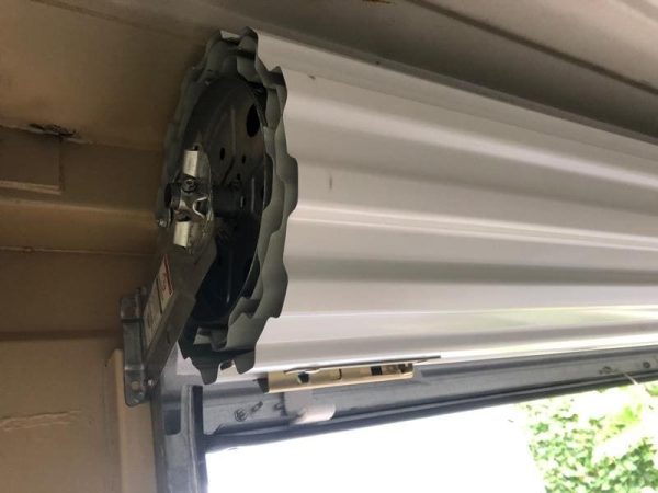6ft Wide x 7ft 4in Tall Roll Door in High Cube Container End Replacing Stock Doors - Image 4