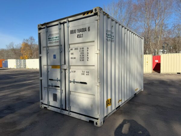 16ft New High Cube Shipping Storage Container Wind And Watertight White - Image 10