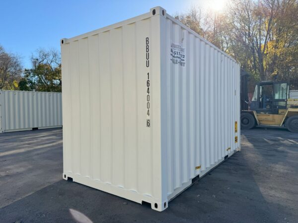 16ft New High Cube Shipping Storage Container Wind And Watertight White - Image 14