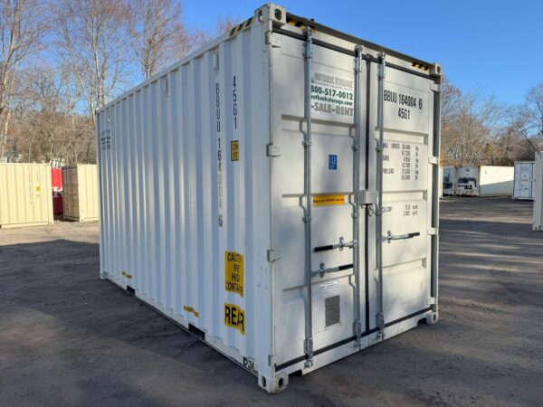 16ft New High Cube Shipping Storage Container Wind And Watertight White - Image 16