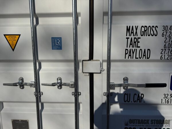 10ft New Standard Height Shipping Storage Container Wind And Watertight White - Image 4